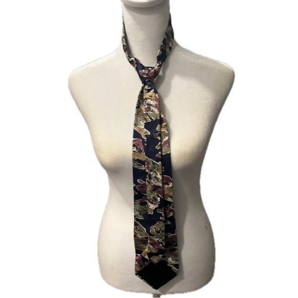 Oscar De La Renta Necktie Floral - Picture 2 of 7
